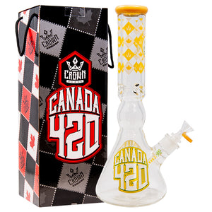 Crown Glass 14 Inches Canada 420 Bong