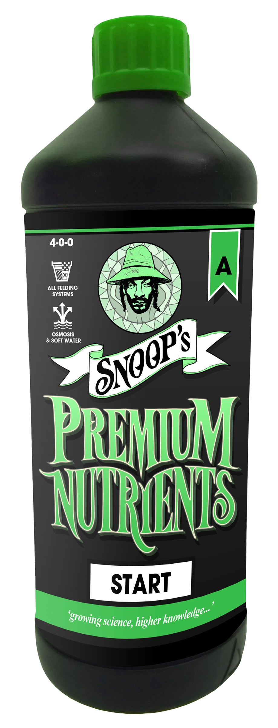Snoop's Premium Nutrients Start A 1 Liter (Soil, Hydro Run To Waste and Hydro Recirculating)